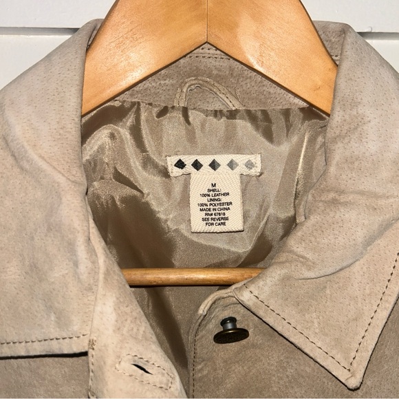 Tan Leather Women's Jacket - Picture 4 of 5